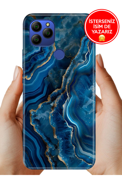 General Mobile GM 21 G310 Kılıf FullCover Resimli Desenli Silikon DarkAmetist