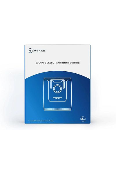 Ecovacs Set 3 rezerve saci antibacterieni praf 3L Ecovacs compatibil cu X2 OMNI, X5 OMNI, T30S, T30S PRO
