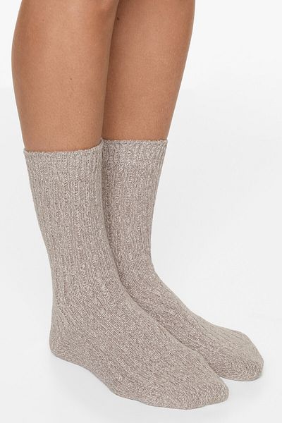 Oysho 2 Pairs Of Classic Rib Socks