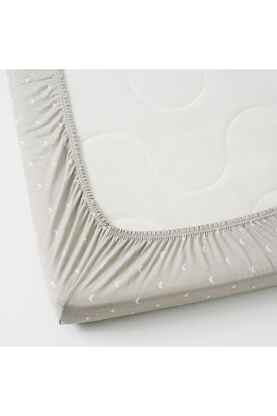 IKEA Lenast Fitted Sheet Set, White-brown - 2 Pack