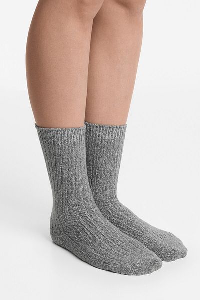 Oysho 2 Pairs Of Classic Rib Socks
