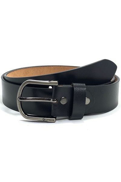 Force Genuine Leather Belt Men - Semi-Casual Men's Belt, Gifts - Black & Brown Men’s Leather Belt for Men