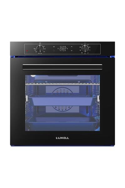 Luxell Platinum 88 Litre 9 1 Program Dijital Siyah Ankastre Fırın