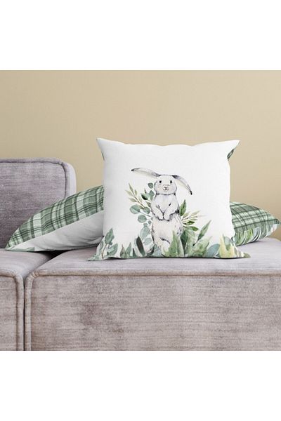 Club Cotton Față pernă decorativă din bumbac cu motive pascale,45x45cm,Gizmo