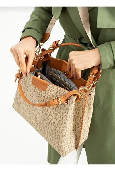 JP POLO Women's Original Just Polo Printed Large Size Hand & Shoulder Bag Avp2180Pc Shoulder Bag