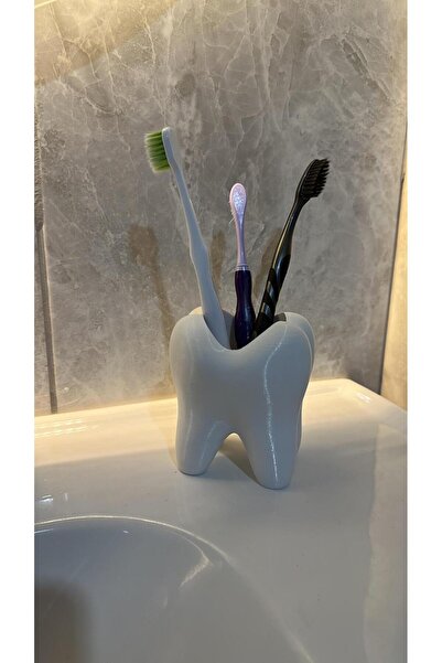tekmation Diş Şeklinde Diş Fırçalık, Dekoratif Diş Fırçalığı