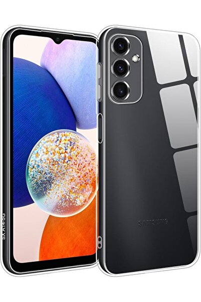 izzytech جراب سيليكون مرن شفاف غير ملون متوافق مع هاتف Samsung Galaxy A14