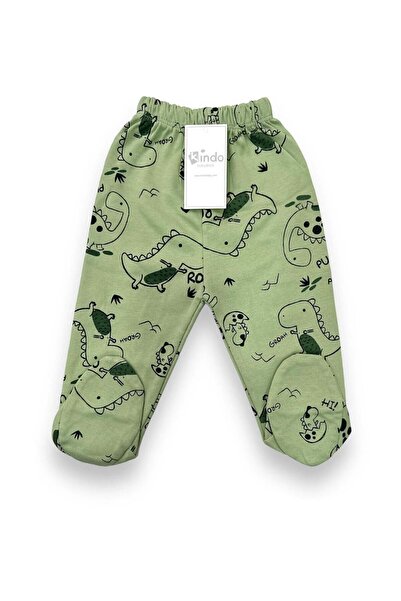 Kindo Baby Desenli Patikli Bebek pantolon Tek alt  4 lü paket  %100 pamuklu ürün  Annelerin favorisi