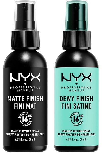 NYX Professional Makeup Makeup Setting Spray - Matte + Dewy Finish (Pack Of 2), Vegan Formula