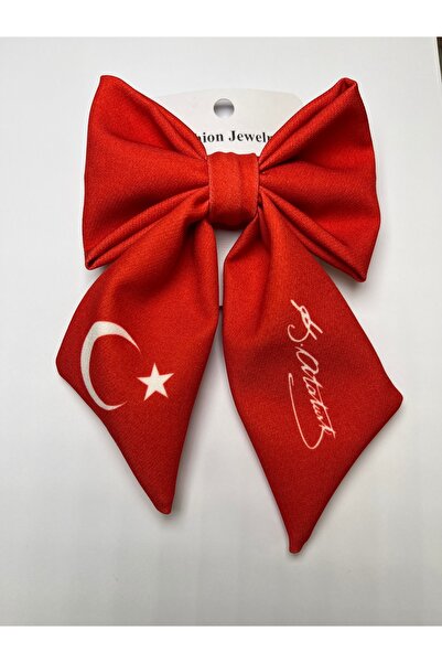 Çınar Aksesuar Kurdela Toka - Fiyonk toka - 23 Nisan Fiyonk toka