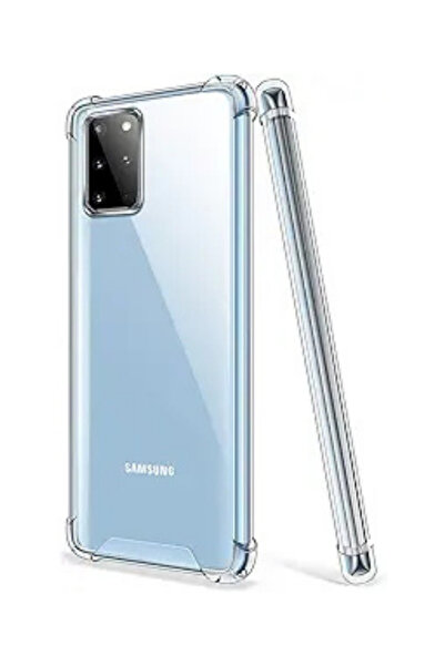 izzytech جراب سيليكون مرن شفاف غير ملون متوافق مع هاتف Samsung Galaxy S20 PLUS