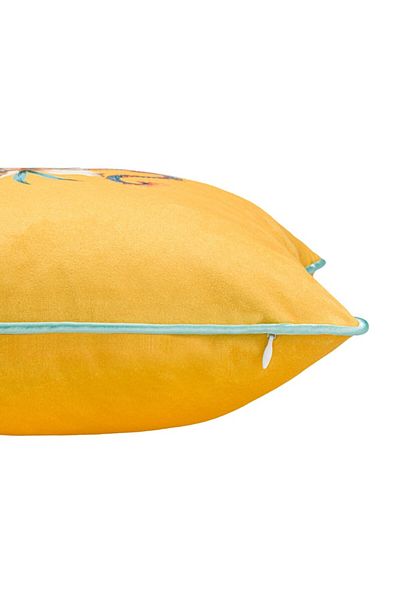 Lenjerii Deosebite Decorative velvet pillowcase 43x43cm, Yellow Dragons DF3