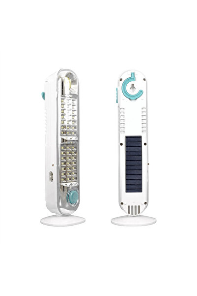 Forlife 60Watt Şarjlı Solar Panelli 2 Kademeli Işıldak Kamp Feneri Lamba Aydınlatma