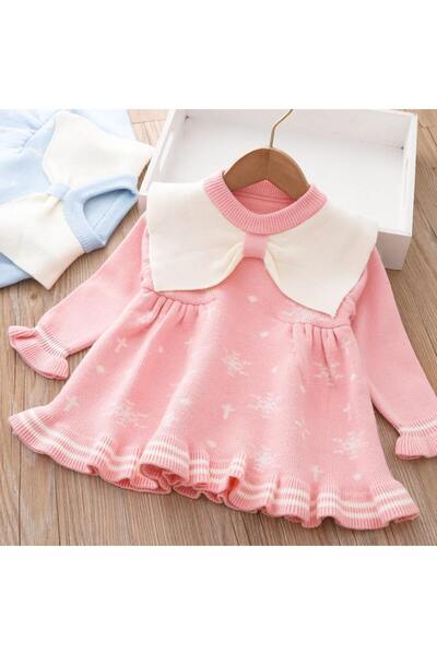 nannie Rochie Tricotata Roz Fete (Tunica) Amalia - 4-5 ani