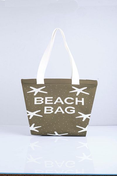 Sebir Moda Starfish Patterned Knitwear Beach Bag