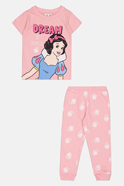 DİSNEY PRİNCESS Toddlers Girl 2 Pcs Snow White Print Top And Bottom Pyjama Se...