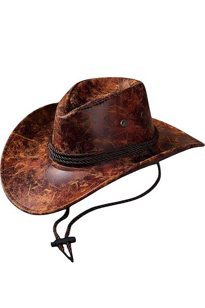 Mood Agenda Unisex Vegan Leather Cowboy Hat