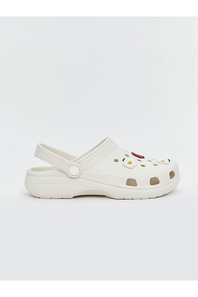 LC Waikiki Γυναικεία σανδάλια παραλίας LCW STEPS με στάμπα λουλουδιών