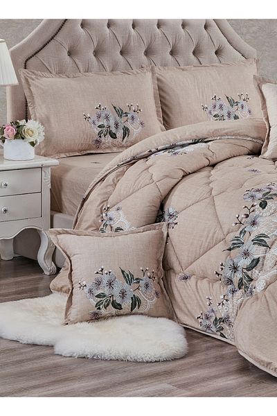 Generic Comforter Set 4 Piece Single Size Elegant Bedspread Lightweight Comforter Suitable for All Seasons