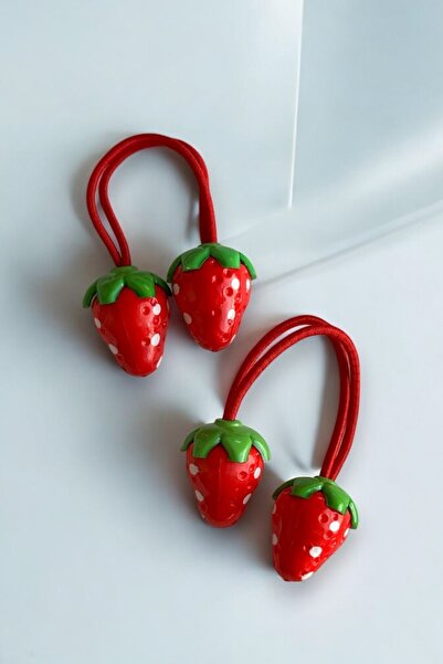 MUTENA Strawberry Patterned Elastic 1 Pair 2 Buckles