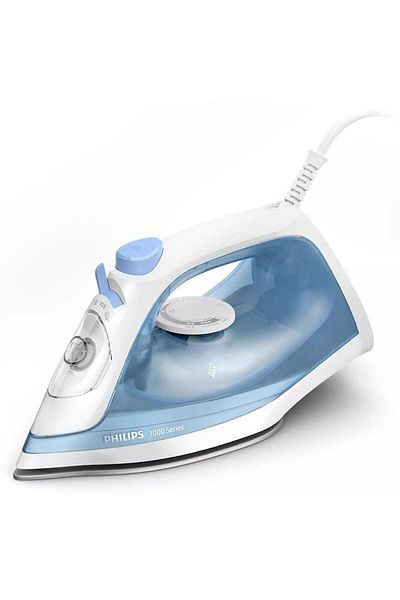 Philips Fier de calcat cu abur Philips DST1030/20, 2000 W, 90 g abur, rezervor 250 ml (Alb/Albastru)
