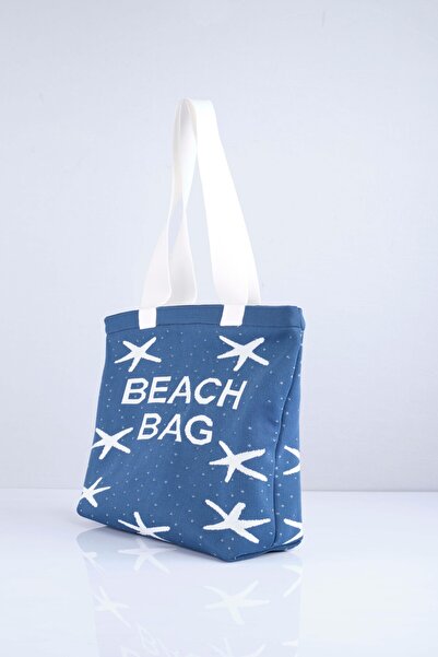 Sebir Moda Пляжна сумка з трикотажу з малюнком морської зірки