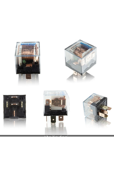 Sentinel Mini Role Şeffaf 12v. 5 Uçlu. 40 A. Far. Korna. Fan. Lpg Röle