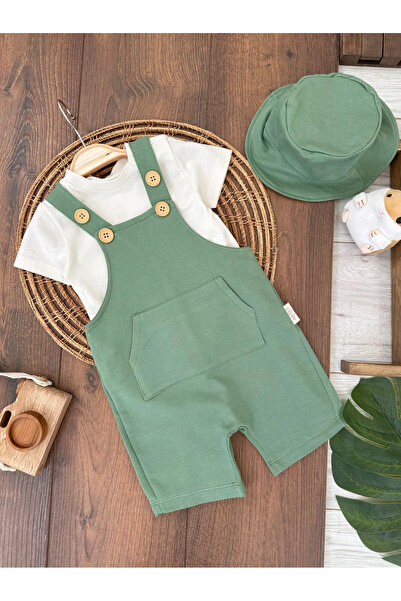 Bolly Baby Hat Kangaroo Pocket Shoulder Snap Fastener Badi Summer Baby Boy Sa...