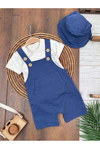 Bolly Baby Hat Kangaroo Pocket Shoulder Snap Fastener Badi Summer Baby Boy Sa...