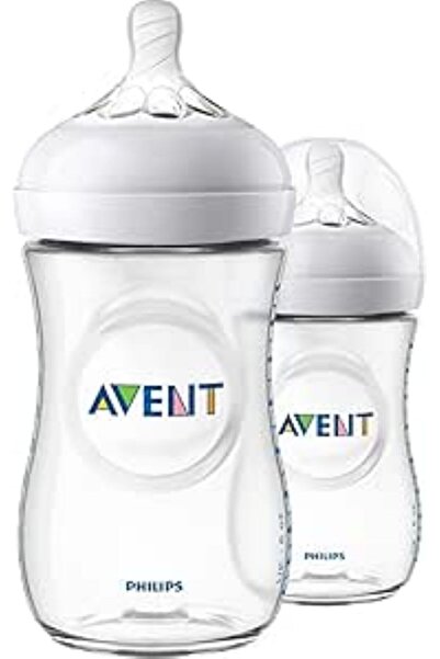 Pigeon افنت رضاعةبلاستك نتشورال أبيض+1ش260م2حبه