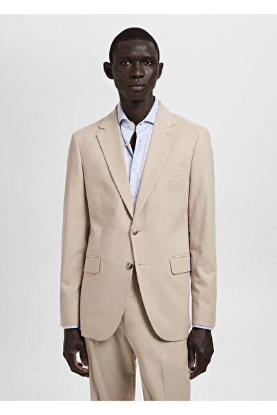 MANGO Man Slim-Fit-Blazerjacke aus Mailänder Stoff