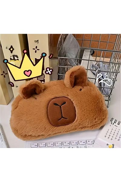 BALCI HEDİYELİK Sanrio Cute Capybara βελούδινη μολυβοθήκη