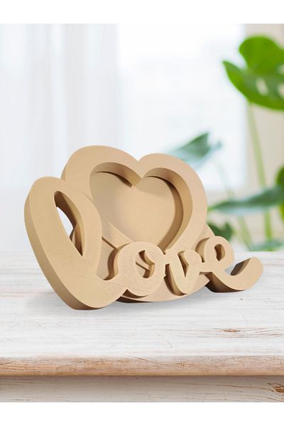 AC BOX 10 X 10 cm Love Heart Picture, Photo Frame