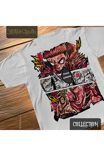 SHINOBIX Jujutsu Kaisen Anime Sukuna Ryomen & Itadori Yuji Oversize T-Shirt