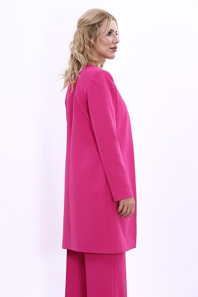 ÖNDER ÖZSOY Plus Size - Solid Jacket-Fuchsia