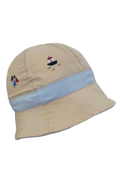 Aware Time Kitti 0-12 Months Lighthouse Printed Baby & Kids Summer Fedora Hat