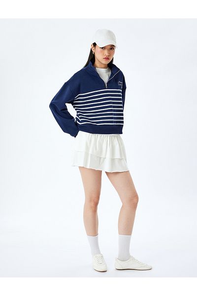 Koton New Season Flounced Layered High Waist Mini Skirt