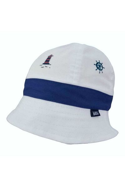 Aware Time Kitti 0-12 Months Men's Lighthouse Printed Baby & Kids Summer Fedora Hat