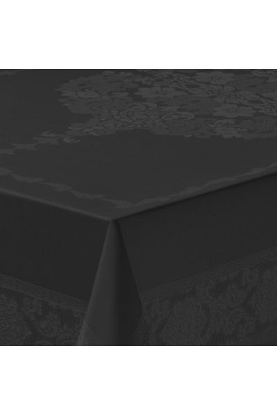 Sivalde Jumbo Vintage Pattern Carefree Fabric Anthracite Dining Table Cloth