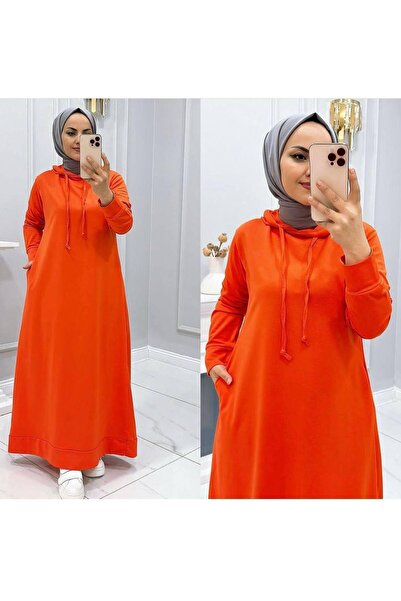 EYTUDO TURUNCU ELBISE