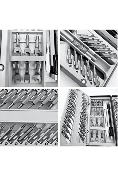 DepoMega 91 Parça Bilgisayar Gözlük Saat Telefon Elektronik Tamir Tornavida Seti Özel Katlanır Kutulu