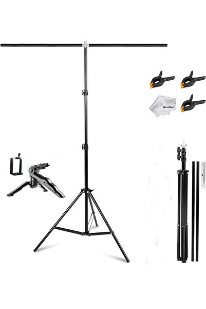 AZT 150x200cm Fon Perde Tutucu PVC Background Backdrop Çekim Standı T Stand B...