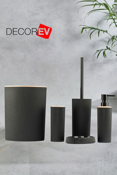 decorev Πολυτελές σετ μπάνιου 5 τεμαχίων Κομψά σχεδιασμένο σετ μπάνιου