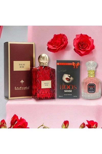 IBRAHEEM AL.QURASHI Plus Rose Unisex Perfume Bouquet - 75ml - Concentrated with Boss Sense