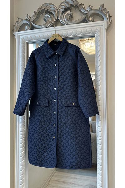 Invee 7096 Quilted Jacket - Navy Blue