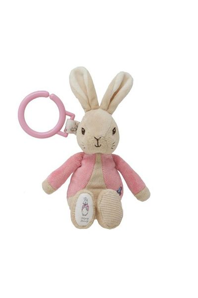 Rainbow Flopsy Rabbit | Plush attachable toy with vibrations, 22 cm