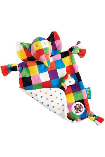 Rainbow Elmer plush toy