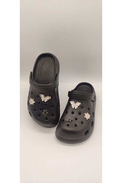 ONDR Terlik Comfortable Sole Sea Beach Cook Hospital Nurse Doctor Cross Sport Women's Sandals Black Slippers