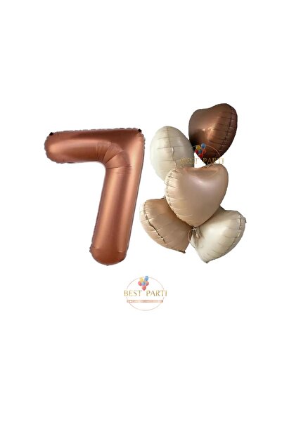 BEST PARTİ DOĞUM GÜNÜ PARTİ SÜSLERİ مجموعة بالونات من رقائق الفويل باللون الأ...