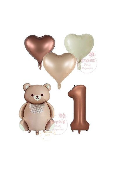 RÖNESANS PARTİ مجموعة بالونات من رقائق الفويل باللون البني من عصر النهضة مع د...